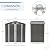 Verano Garden 6x4 FT Outdoor Storage Shed, Galvanized Steel Metal Garden Shed, Double Door W/Lock, Outdoor Storage Tool House for Backyard, Patio, Lawn