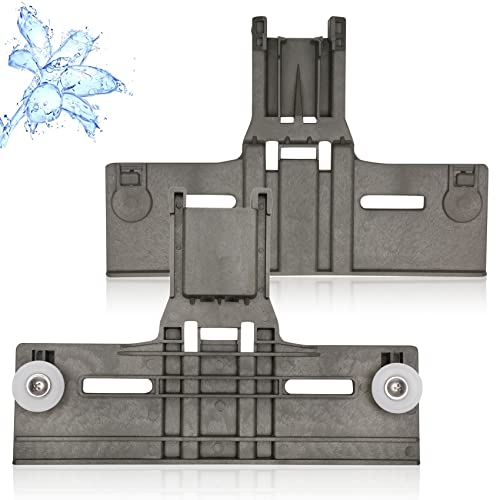 UPGRADED W10350375 Dishwasher Top Rack Parts (2 Pack) Replacement for Kenmore Whirlpool Dishwasher Parts WDT750SAHZ0 WDT730PAHZ0 Upper Rack Parts Replace W10712395 AP5957560 3516330 AP595756