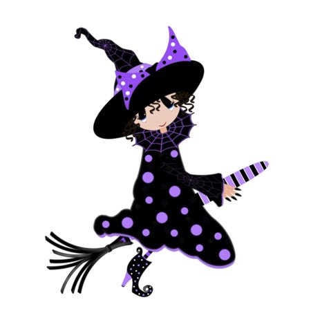 Cache de prise de courant Cutest Little Witch 2 protection murale design