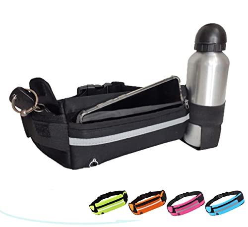 Pochete Slim Fitness Corrida Academia Bike Porta Celular Dinheiro Faixa Refletiva