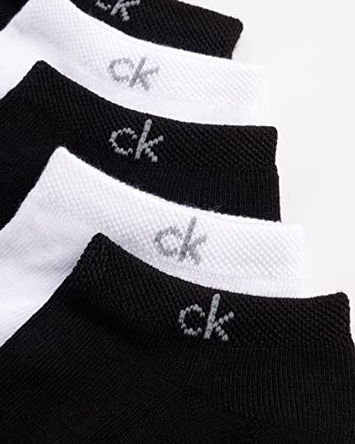 Image of Calvin Klein Womens No Show Socks - 6 Pack Breathable Cotton Blend Athletic Performance Low Cut Running Socks for Women