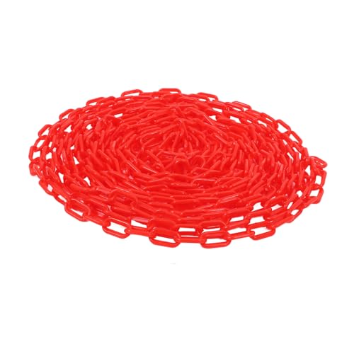 Chaîne plastique rouge résistante pour barrière de contrôle de foule et balisage de chantier