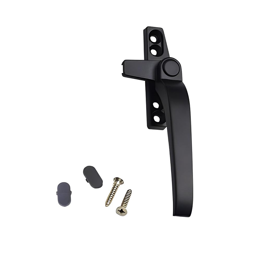 DFHEsdfD Window Handles, Aluminum Alloy Lever Casement Convenience Handily Install Professional Household Accessories(Right Black)