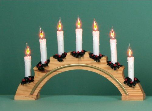 Candle Bridge Rainbow Flickering Bulbs by Premier