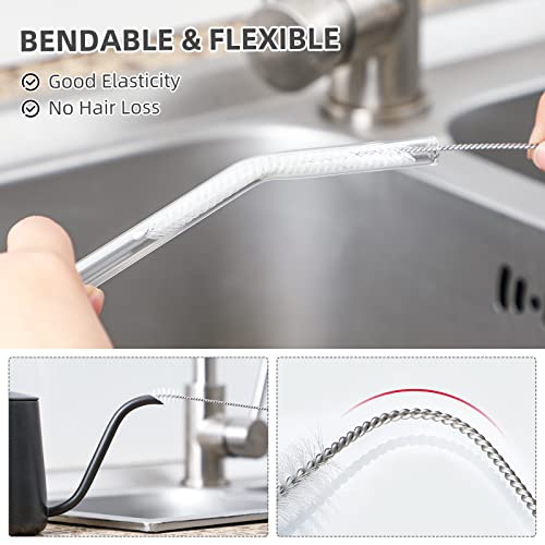 Hiware Drinking Straw Cleaner Brush Kit - (3-Size) 9-Piece Extra Long Pipe Cleaners, Straw Cleaning Brush For Tumbler, Sippy Cup, Bottle And Tube #TOP5