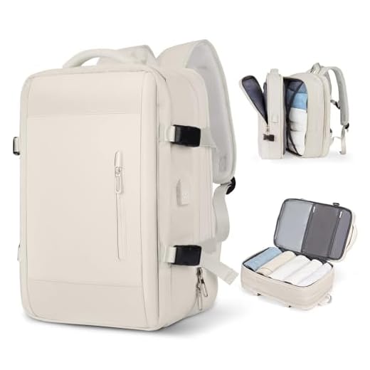 JMSUN Mala expansível de grande capacidade mochila impermeável de grande capacidade bolsa para computador bolsa de viagem escolar para trabalho