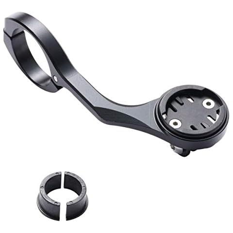 EASTERN POWER Bike Mount, Out Front Aluminum Bicycle Computer Mount for Garmin Edge 200,500,510,800,810,1000 GPS, Black Cover