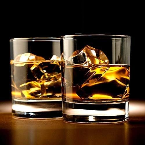 Image of Seiri Transparent Whiskey Glass Set of 2 | Wine Glasses for Scotch 300 ml | Bourbon | Rocks| Cocktail | Scotch and Rum-D |