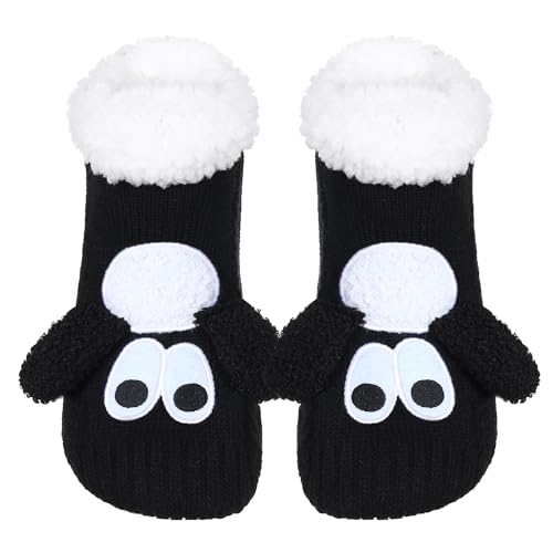 Image of ZYZX Cute Animal Slipper Socks for Women with Grips,Fuzzy Socks Indoor