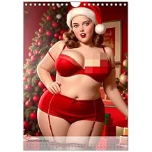 Pin up Girls Heie Kurven mit Retro Charme Wandkalender 2026 DIN A4 hoch، CALVENDO Monatskalender