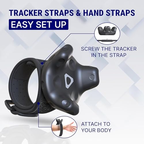 Image of 1 Waist Belt, 2 Feet & 2 Hand Straps for VR Trackers (Tackers Not Incl)