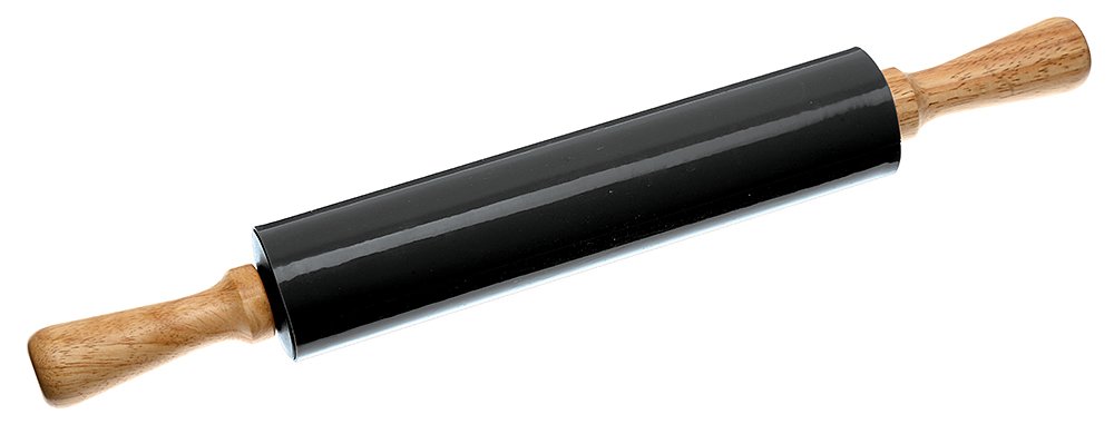 Rosenthal Sambonet Rolling Pin Wood/Silicone Grey Diameter 5.5 x 44 cm