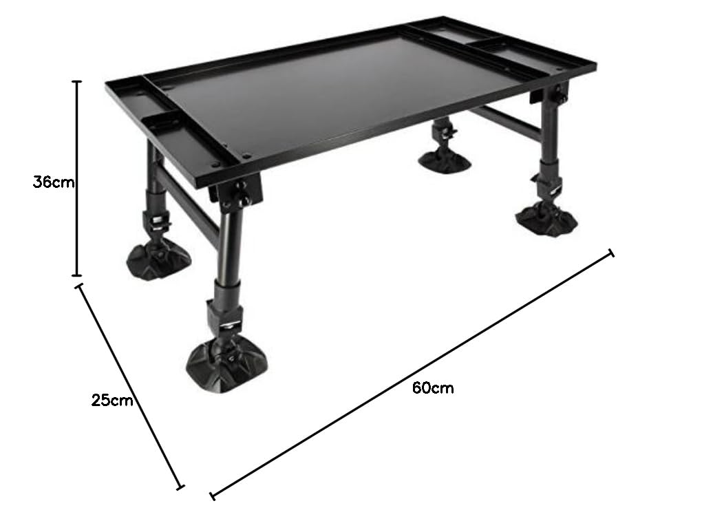 NGT Unisex Fo Bivvytable groß Dynamic Karpfen Angeln Zelt Tisch Erweiterbarer Schutzblech Fuß, Grün, 35.5 x 60cm