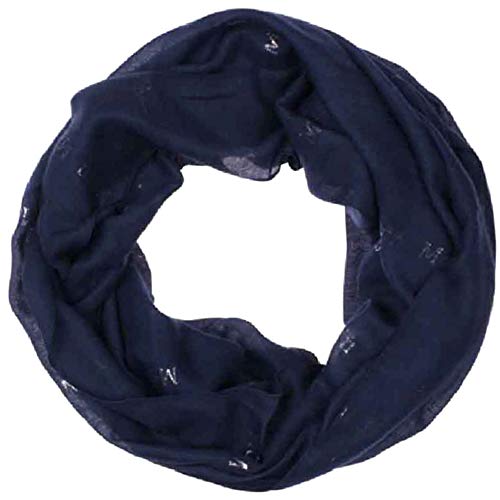 Highlight Company Leichter Loopschal mit maretimen Druck Modell:MoinMoin, Sommertuch, Schal in 3 Farben (navy)