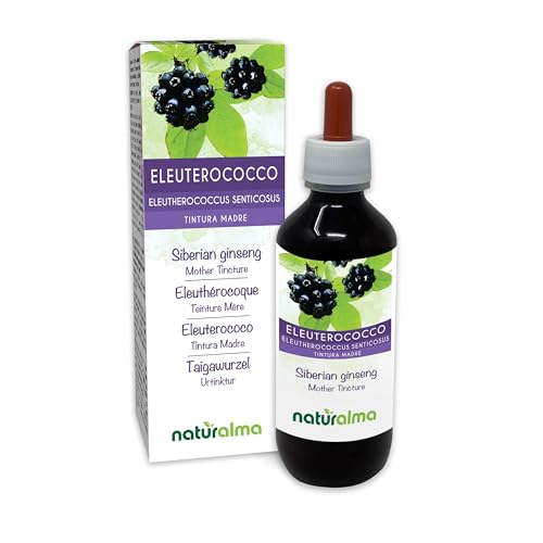 Teinture mère d'Éleuthérocoque Naturalma en extrait liquide sans alcool de 200 ml
