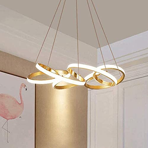 Hanging Lamp Modern 78W Pendant Lamp LED Spiral Design Ceiling Lamp Acrylic Dimmable Remote Control Hanging Light Living Room Height Adjustable Chandelier for Hallway Bar Bedroom Dining Room Office
