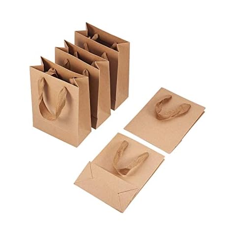 PH PandaHall 10pcs Valentine Kraft Gift Bags Cover