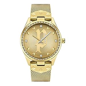 Police 16029MSG Women’s Stainless Steel Bracelet with Analogue Quartz Watch (Gold, 22mm), bracelet, bracelet