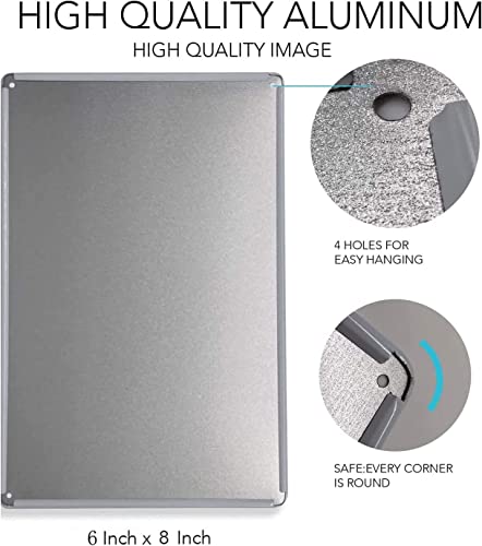 Set Of 4 Herb Garden Signs Kitchen Wall Art Spring Decor Rosemary Basil Mint And Sage Wall Art Print Retro Celebration Courtyard Vintage Metal Tin Sign Wall Decor 6X8 Inch #TOP1