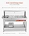 VEVOR Commercial Food Warmer, 7 Pans + 2 Pots Electric Steam Table, 1800W Professional Buffet Catering Food Warmer with Shield Undershelf Wheels, Stainless Steel Server for Party Restaurant Hotel