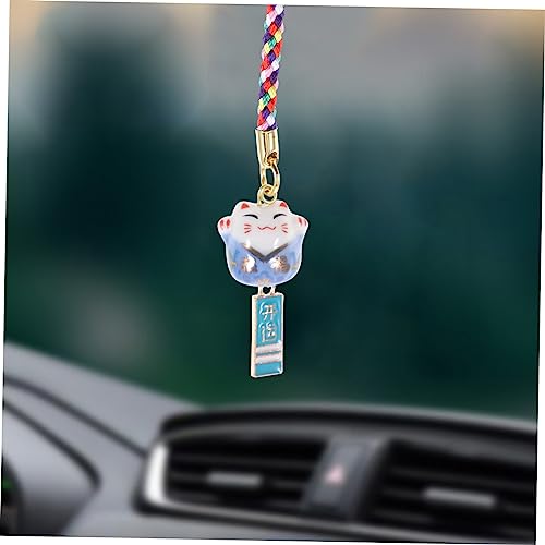 Pendentif céramique chat amulette smartphone et décoration chance - 5