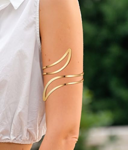 SAMOCO 12Pcs Arm Cuffs for Women Upper Arm Cuff Bracelets Bangle Armlet Adjustable Armband Cuff Bracelet Set3