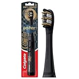 Colgate Harry Potter Adult Battery Powered Sonic Toothbrush, Soft, Black, Battery Powered Toothbrush for Adults, 30,000 Brush Strokes Per Minute, 1 AA Battery Included, Helps Remove Surface Stains