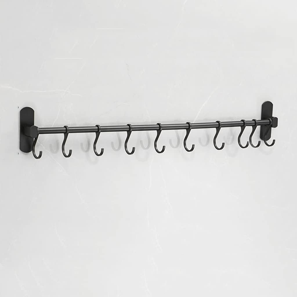 Simple Kitchen Hook Punch-free Cutlery Rack Tool Movable Utensil Storage Single Rod