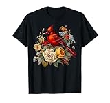 Photo Gallery red cardinal bird rose floreali osservazione di uccelli naturali maglietta Photo Gallery red cardinal bird rose floreali osservazione di uccelli naturali maglietta