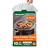 Hotensil Forros de olla de cocción lenta, bolsas de cocina fáciles de limpiar