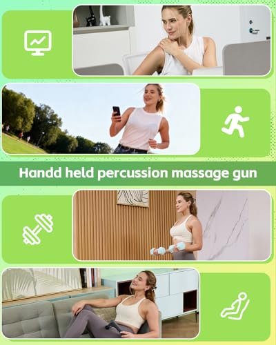 CAREKING WE ALWAYS CARE Convertible 3-in-1 Massage Gun Deep Tissue with Extended Handle, Back Pain Relief Percussion Muscle Massager for Neck Shoulder Men Women - Thumbnail 7