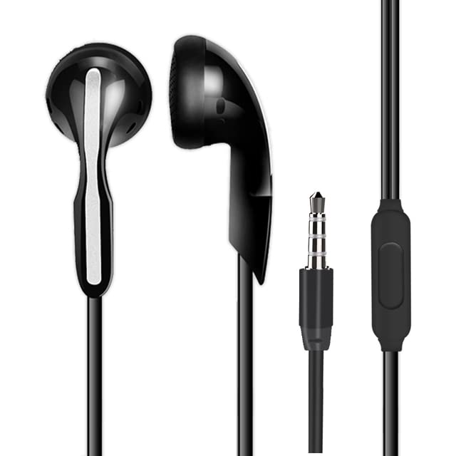 Electronics - VPB S8 Sport Earphone Wired Super Bass 3.5mm Earphone Earbud with Microphone Hands Free for Samsungs MP3 (Black)