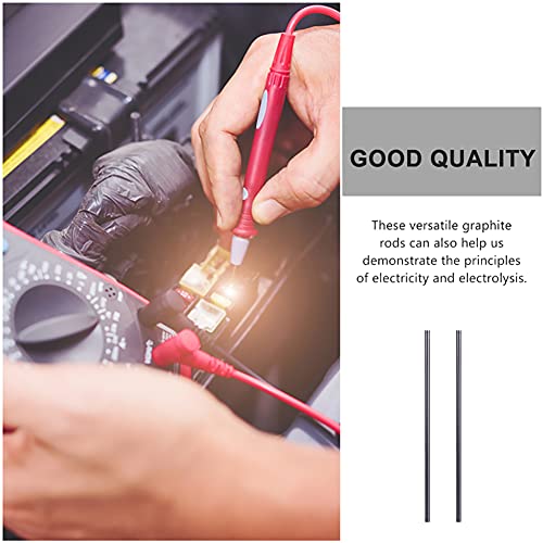 GOONSDS グラファイト攪拌棒棒電極-溶解鋳造るつぼ精製用金銀真ちゅう,銅,10mmx100mm 2pcs - Image 8