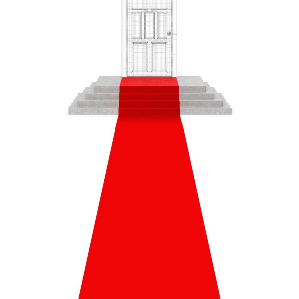 Tapis décoration chic rouge SPARKLERS CLUB pour magasin et cinéma
