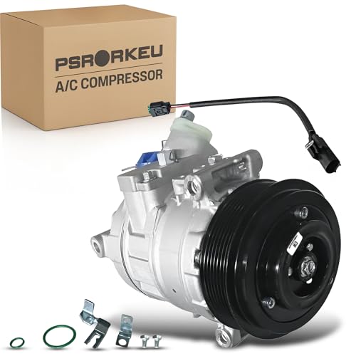 Psrorkeu CO 11245C A0002309011 A/C Air Conditioner AC Compressor W/Clutch Fits Mercedes-Benz C230 C240 C250 C280 C300 C320 CL500 CL55 2001-2012 2.3L 2.5L 3.0L 3.2L 5.0L 5.4L