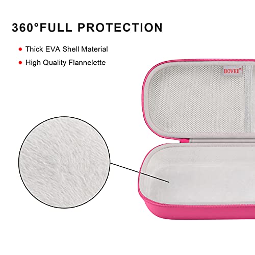 Bovke Travel Carrying Case Compatible With 3M Littmann Classic Iii,Mdf Acoustica Deluxe Stethoscopes - Extra Room For Medical Bandage Scissors Emt Trauma Shears And Led Penlight, Raspberry #TOP3