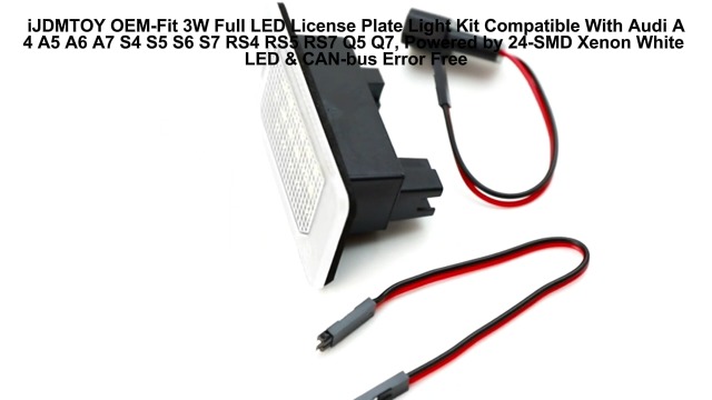 Amazon.com: iJDMTOY OEM-Fit 3W Full LED License Plate Light Kit
