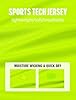 Zengjo Men's Quick Dry Running Top, Breathable Shirt for Gym Training(Neon Green Solid,XXL) #4