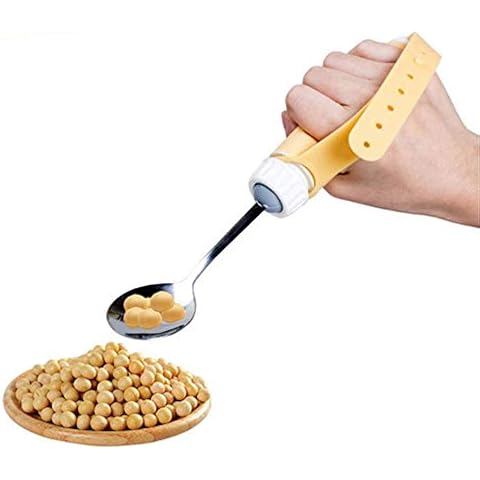 FXQ Ältere Hilfs Geschirr, Anti-Vibration Anti-Shake Löffel Stäbchen Gabel Anti-Streuen Bowl für Patienten mit Parkinson-Krankheit ist Selbst Stable für ältere Menschen,Spoons Cover