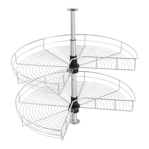 WFIETN - Armario de carrusel con base giratoria, armario de esquina regulable en altura y puede ser de 270 grados de suelo de la esquina, armario de esquina para armario de cocina instalado, altura