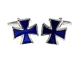 blaue Emaille, glanz-poliert, Deutsches Bundeswehr Kreuz