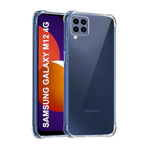 Image of CEDO Samsung A12 / F12 / M12 Bumper Case | Soft Jel Flexible Thin Full Protection Shock Proof Clear TPU Back Case Cover for Samsung Galaxy A12 / F12 / M12 (Transparent)