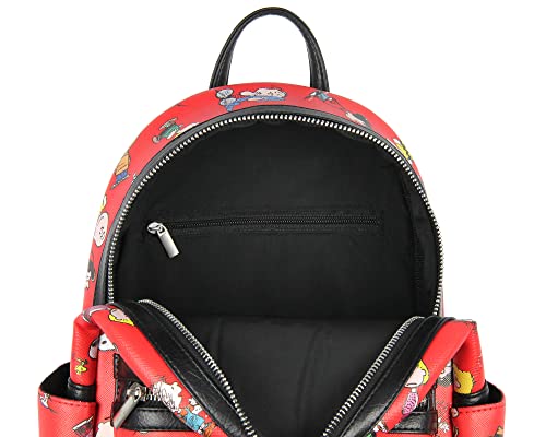 Mini sac à dos Peanuts Snoopy imprimé rouge voyage taille unique