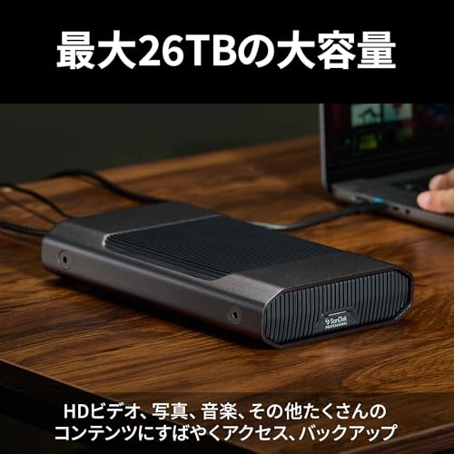 サンディスクプロフェッショナル(SanDisk Professional) G-DRIVE SDPHF1A-008T-SBAAD/UE の商品画像 4