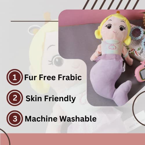 Image of A Little Swag Soft Mermaid Doll Princess Stuffed Plush Toys for Birthday Theme Gift Present Home Decoration for Kids Girls (25 cms)