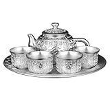 Tasse à thé en alliage de zinc – ces services à thé sont fabriqués en alliage de zinc, à la fois sûr et résistant, plateaux à thé