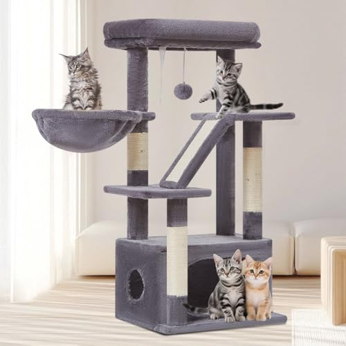 Taoqimiao Cat Tree,38.5-Inch Cat Tower for Indoor Cats,Suitable for Kittens with Luxurious cat...