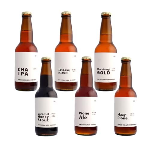 [ビール]クラフトビール 地ビール 6種類(ピオーネ2種、はっさく、はちみつ、もち麦、お茶)A