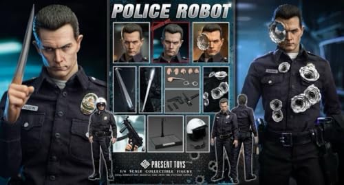���J�� PRESENT TOYS PT-SP62 �^�[�~�l�[�^�[ �|���X ���{�b�g Police Robot 1/6�t�B�M���A T-1000 ���T�t�i��T-800 �t�B�M�A