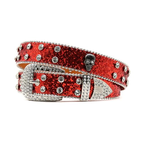 Punk Skull Decor Adult Waist Belt Luxurious Waist Belt Fashion Belts Adjustable Buckle Belt for Nightclub